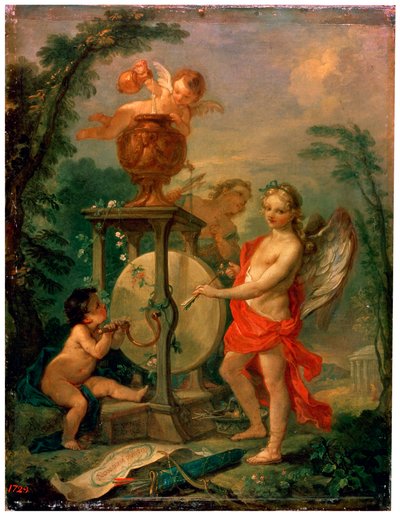 Cupido che affila una freccia, 1750 da Charles Joseph Natoire