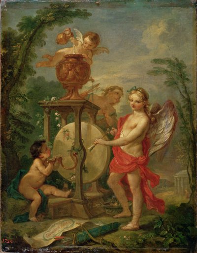 Cupido affila la sua freccia, 1750 da Charles Joseph Natoire