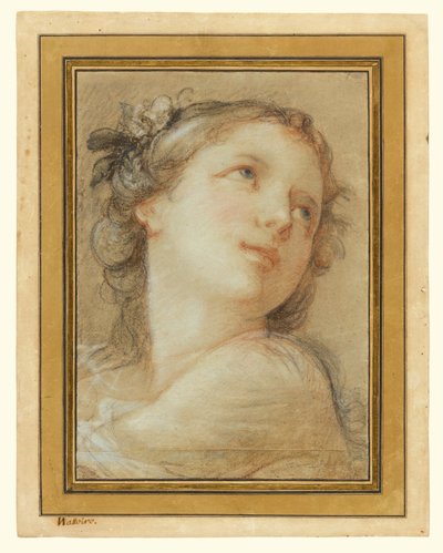 Testa di baccante da Charles Joseph Natoire