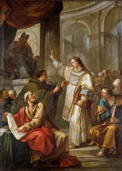San Stefano davanti al Sommo Sacerdote e agli Anziani del Sinedrio da Charles Joseph Natoire