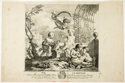 Primavera, tavola uno da Le quattro stagioni da Charles Joseph Natoire