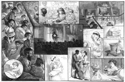 Un intrattenimento al Kings College Hospital, 1885 da Charles Joseph Staniland
