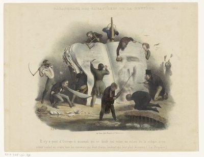 Parodia della censura (Paraphrase des caractères de la Bruyère) da Charles Joseph Traviès