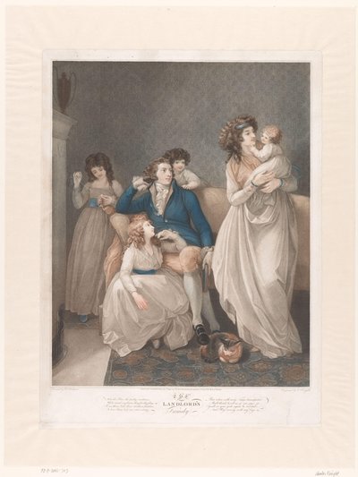 Famiglia britannica con quattro bambini da Charles Knight