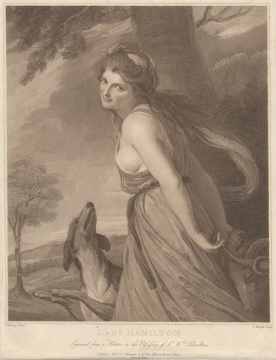 Lady Hamilton come una Baccante da Charles Knight