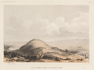 Pianura tra i fiumi Kah Wee Ya e Kings, litografia di A. Hoen & Co., 1855 da Charles Koppel