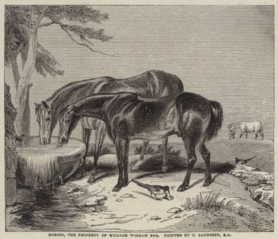 Cavalli, proprietà di William Wigram, Esquire da Charles Landseer