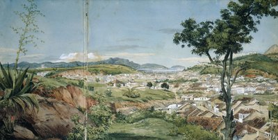 Nuova città di Rio de Janeiro dal Livramiento, c. 1825-6 da Charles Landseer