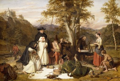 I Monaci di Melrose facevano buon kaill il venerdì quando digiunavano, Non mancavano né carne né birra, Finché duravano i loro vicini. Vide Scrope