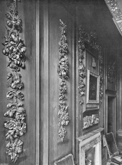 Capolavori di Grinling Gibbons nella Galleria della Cappella da Charles Latham