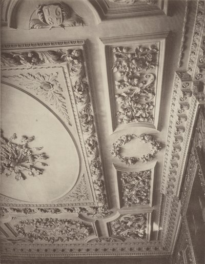 Melton Constable, soffitto del salotto da Charles Latham
