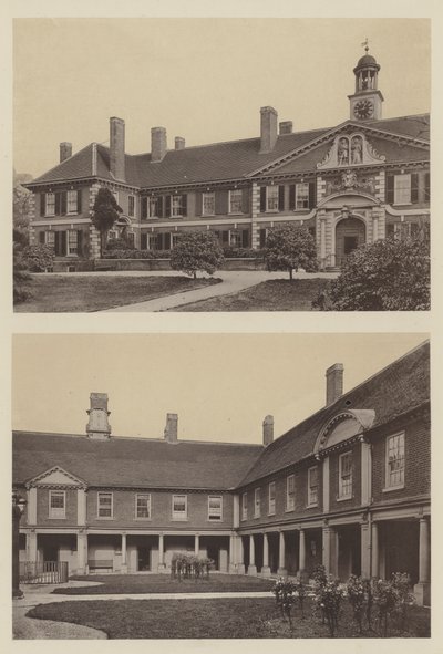 Morden College, Blackheath, Kent, Ingresso e Parte del Cortile da Charles Latham