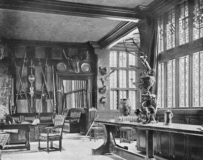 La grande sala, lato ovest da Charles Latham