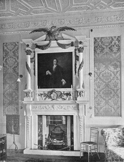 Il caminetto di marmo nella "Redlynch Room" da Charles Latham