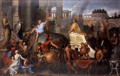 Alessandro entra a Babilonia Il trionfo di Alessandro Magno da Charles Le Brun