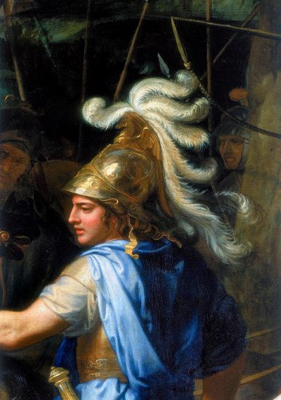 Alessandro Magno e Porus, (dettaglio), 1673 da Charles Le Brun