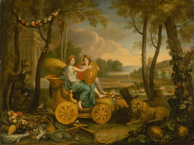 Allegoria dei quattro elementi: La Terra. Disegno per un arazzo per il re Luigi XIV, c. 1680 da Charles Le Brun
