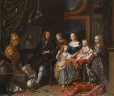 Everhard Jabach e la sua famiglia, c.1660 da Charles Le Brun