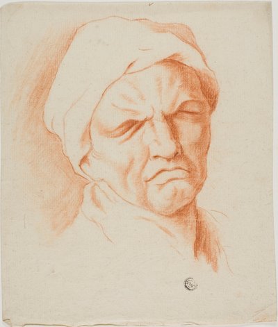 Testa di un vecchio da Charles Le Brun