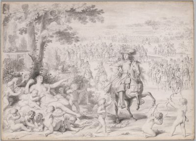 Luigi XIV Catturato da Venere, primi anni 1670 da Charles Le Brun