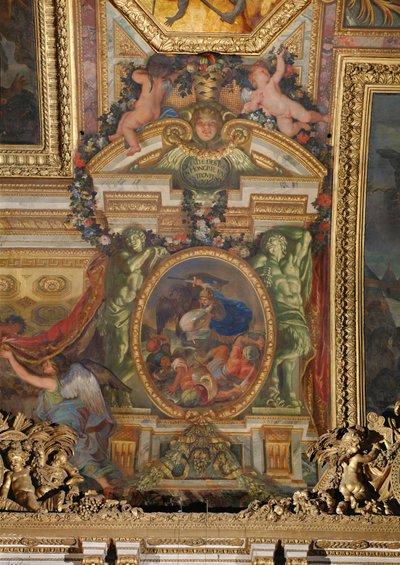 Le truppe di Luigi XIV sconfiggono i turchi in Ungheria ... da Charles Le Brun