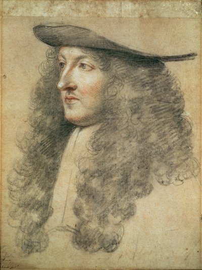 Ritratto di Luigi XIV, c.1663 da Charles Le Brun