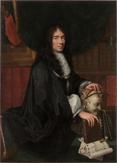 Ritratto di Charles Perrault 1628-1703 da Charles Le Brun