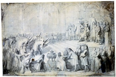 Gli ambasciatori siamesi davanti al re, 1686 da Charles Le Brun