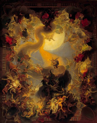 La caduta degli angeli ribelli da Charles Le Brun