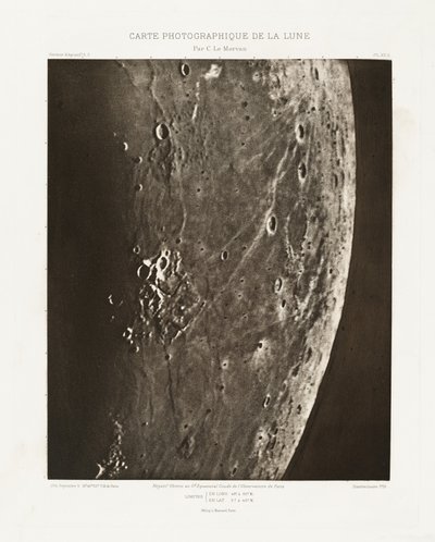 Carte photographique de la lune, planche XV.A (Carta fotografica della Luna, lastra XV.A),5 settembre da Charles le Morvan