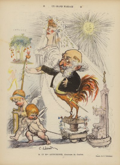 Un grande matrimonio. Illustrazione per Le Rire da Charles Leandre