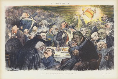 Dopo il voto. Illustrazione per Le Rire da Charles Leandre