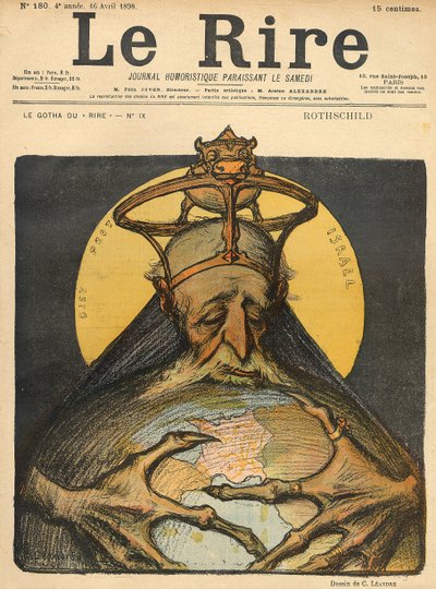 Caricatura della famiglia Rothschild, dalla copertina di 