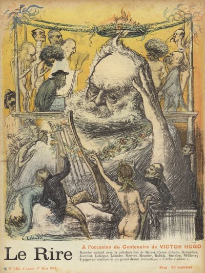 Centenario della nascita di Victor Hugo, illustrazione per Le Rire da Charles Leandre