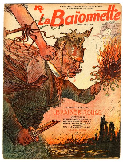 Copertina di "La Baionnette", Satirico a Colori da Charles Leandre