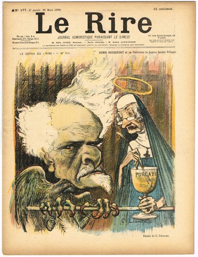 Copertina di "Le Lire", numero 177, Satirico a Colori da Charles Leandre