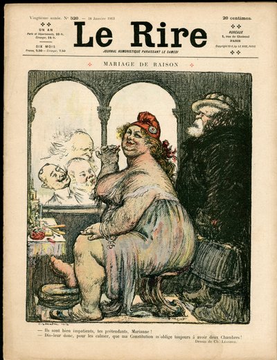 Copertina di "The Laughs", Satirique en Couleurs da Charles Leandre
