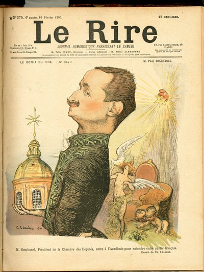 Copertina di "The Laughter", satirico a colori da Charles Leandre