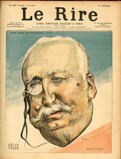 Copertina di Il Riso, satirico a colori da Charles Leandre