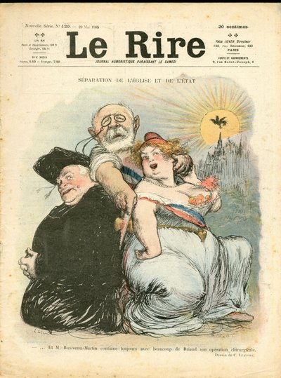 Copertina di "The Laughter", numero 120, Satirique en Couleurs da Charles Leandre