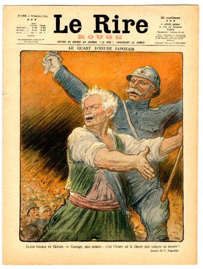 Copertina di "The Red Laughter", satirico a colori da Charles Leandre