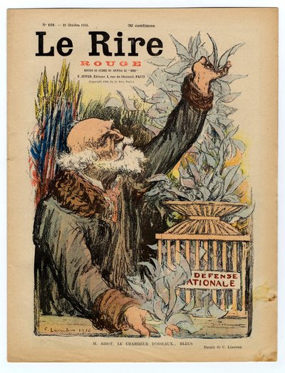 Copertina di "The Red Laughter", satirico a colori da Charles Leandre