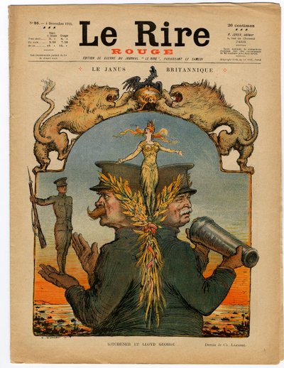 Copertina di Il Riso Rosso, satirico a colori da Charles Leandre