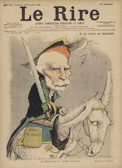 De Saulce De Freycinet, illustrazione per Le Rire da Charles Leandre