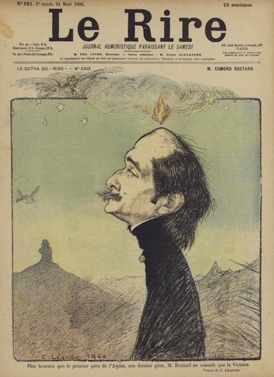 Edmond Rostand, Illustrazione per Le Rire da Charles Leandre