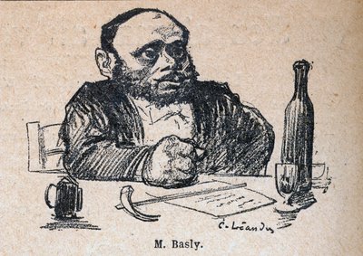 Emile Basly (1835-1928), deputato di Parigi - incisione in 
