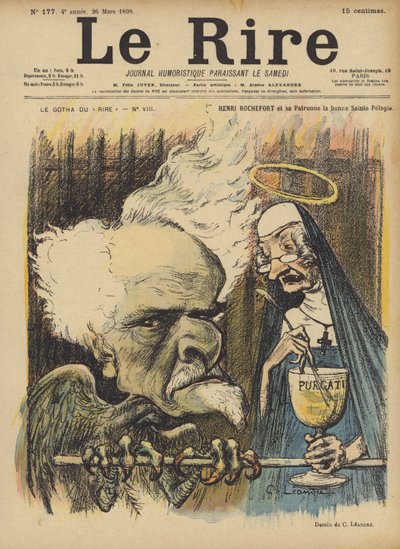 Henri Rochefort, illustrazione per Le Rire da Charles Leandre