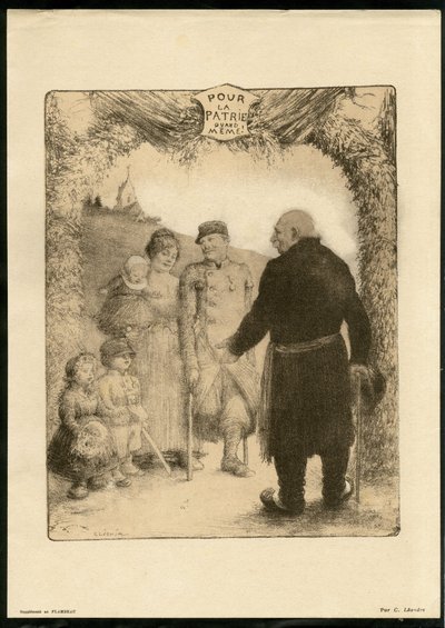 Illustrazione di Charles Leandre (1862-1934) - Foglio volante da Charles Leandre