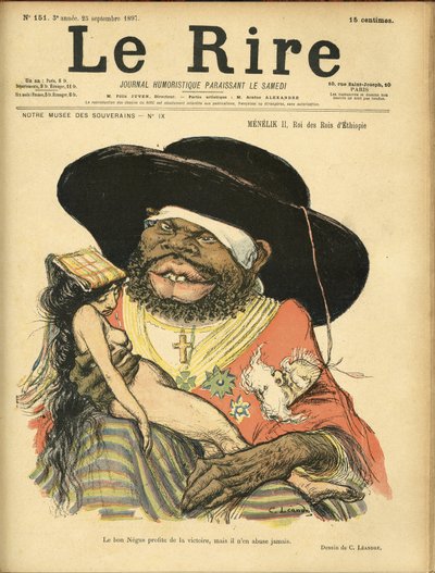 Illustrazione di Charles Leandre (1862-1934) per la copertina di Le Rire da Charles Leandre