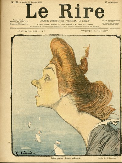 Illustrazione di Charles Leandre (1862-1934) per la copertina di Le Rire da Charles Leandre